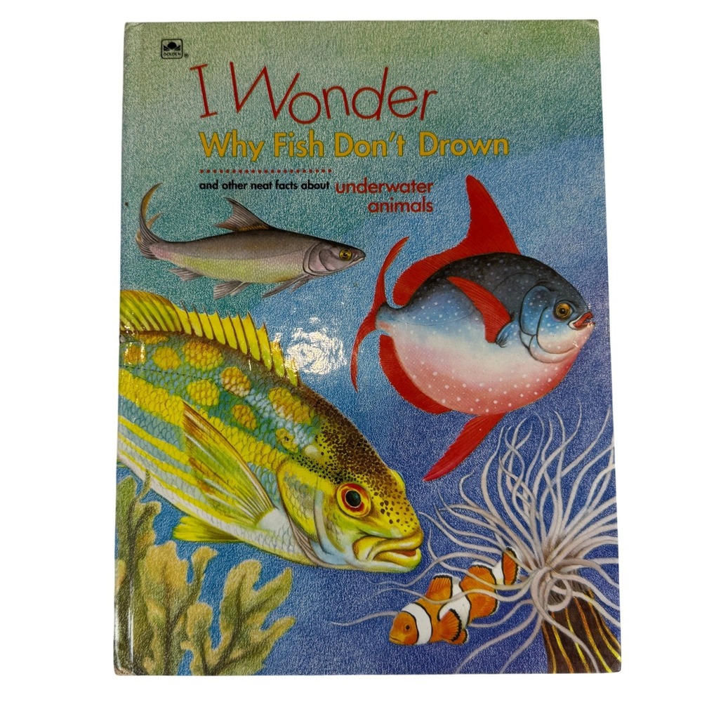 I Wonder Why Fish Don't Drown Golden Book Underwater Animals Hardcover Nature